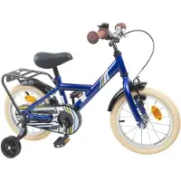 vidaXL Kinderfahrrad 14 Zoll für 3-5 Jahre alt Dunkelblau