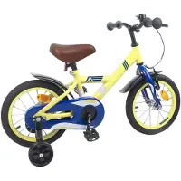 vidaXL Kinderfahrrad 14 Zoll für 3-5 Jahre alt Gelb