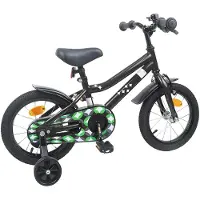 vidaXL Kinderfahrrad 12 Zoll für 2-4 Jahre alt Schwarz