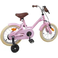 vidaXL Kinderfahrrad 16 Zoll für 4-6 Jahre alt Hellrosa
