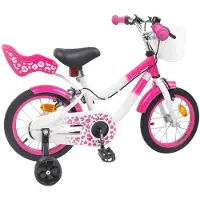 vidaXL Kinderfahrrad 14 Zoll für 3-5 Jahre alt Rosa