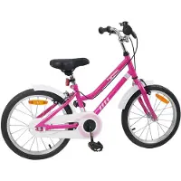 vidaXL Kinderfahrrad 18 Zoll für 5-7 Jahre alt Pink Weiß