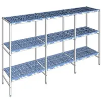 Tournus Ausstattung Versetzbares Regal mit 3 Ebenen aus Aluminium 175 x 317.2 x 50 cm - PLD3172