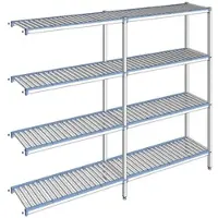 Tournus Ausstattung Regal mit herausnehmbaren Clayettes 4 Ebenen Aluminium 205 x 259.3 x 40 cm - ACJ2593
