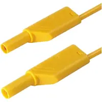 Hirschmann MLS WS 200/1 ge Sikkerhedsprøveledning [Lamelstik 4 mm - Lamelstik 4 mm] 2.00 m Gul 1 stk