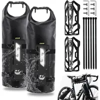 Merkloos Fahrradtasche 8,5 l, 2 Stück, wasserdicht, Rolltop, für Fahrradtour
