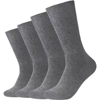 Camano Kurzsocken "Socken Organic Diabetic Socks 4P 4er Pack", Herren, Gr. 39-42, grau (dunkelgrau), Obermaterial: 74% Baumwolle CO. 24% Polyamid PA. 2% Elasthan EL., Socken Kurzsocken