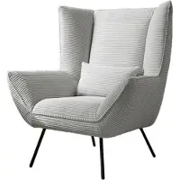 KAWOLA Sessel IVA Relaxsessel Cord hellgrau