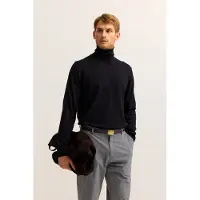 Bugatti Rollkragenpullover "Regular Fit" aus reiner Baumwolle