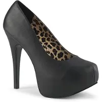 Pleaser TEEZE-06W Damen Pumps von Pink Label, Schwarz , EU 43, US 11