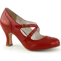Pin Up Couture FLAPPER-35 Damen Pumps von , Rot , EU 41, US 11