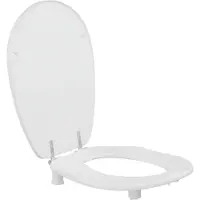 Pressalit Ergosit Closetzitting Met Deksel 5 cm Verhoogd 43,2x46,5 cm 43,2x46,5 cm Wit