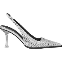Stine Goya Eiffel Mirror Metal Cap Sling Back Silver Größe: 41 | Pumps Outlet | Damen | Grau