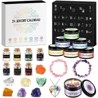 Merkloos Solidchoice – Adventskalender mit Duftkerzen und Edelsteinen