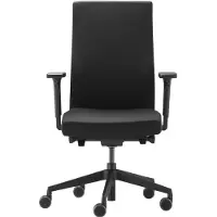 Trendoffice to-strike, Gepolsterter Sitz, Gepolsterte Rückenlehne, Schwarz, Schwarz, Stoff, Stoff