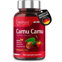 Redfood Camu Camu Kapseln - natürliches Vitamin C - 250 vegane Kapseln