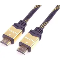 PremiumCord designový HDMI 2.0 kabel, zlacené konektory