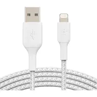 Belkin CAA002BT3MWH, 3 m, Lightning, USB A, Männlich, Männlich, Weiß