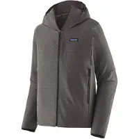 Patagonia - Warmer, dehnbarer Fleece-Pullover mit Reißverschluss &ndash; Herren &ndash; M's R1 TechFace Hoody Forge Grey - M's R1 TechFace Hoody