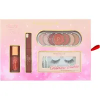 Profusion Cosmetics Cosmetics Set: Flüssiges Rouge (7 ml), Lippenfarbe (6,5 ml), Lidschattenpalette (7