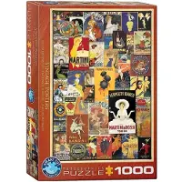 Eurographics Vintage Posters Collage 1000pc Puzzle