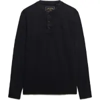 Superdry Waffle Long Sleeve Henley Langarm-t-shirt