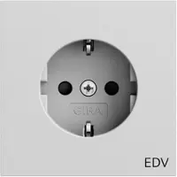 Gira Steckdose 1-fach grau matt Unterputz mit BS EDV IP20 446176