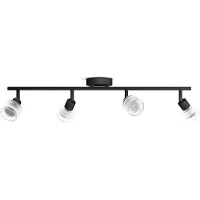 Philips Horen Aufbauspot 4x5W ohne Leuchtmittel GU10, schwarz