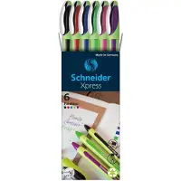 Schneider Schreibgeräte 6 Xpress Fineliner farbsortiert 0,8 mm