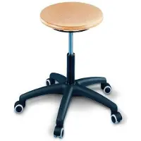 MeyChair Drehhocker ASSISTENT, mit Rollen, Sitz Buche