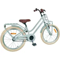 vidaXL Kinderfahrrad 18 Zoll für 5-7 Jahre alt Hellgrün