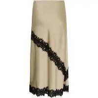 Culture Midirock "Damen Rock CUlai", Damen, Gr. XL, beige (dune), Obermaterial: 100% Polyester PES., Röcke Midirock