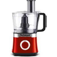 Techwood TRO-6406/TRO-6855/TRO-6856 Foodprozessor, 800 Watt, 1,5 l Behälter, 3 Geschwindigkeiten