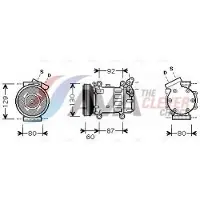 Ava Cooling Ava Quality Cooling Kompressor, Klimaanlage RTAK080