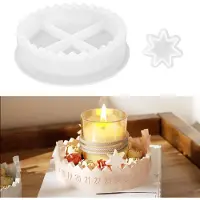 Sonstiges Silikonform Weihnachten Adventskalender Stern Countdown Kerzenhalter Gießform für DIY Dekorationen