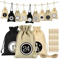 Merkloos Omgoods – Adventskalender mit 24 Füllungen in einer stilvollen Tasche