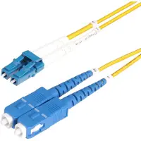 StarTech.com .com 15m OS2 LWL Patchkabel LC zu SC (UPC) Singlemode Duplex, 9/125µm, 100G, Biegeunempfindlich, Low Insertion Loss, LSZH Glasfaserkabel LC auf SC, 15 m, OS2, LC, SC