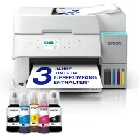Epson EcoTank ET-3956, Tintenstrahl, Farbdruck, 4800 x 1200 DPI, A4, Direktdruck, Weiß