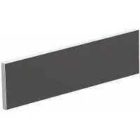PaperFlow Tischtrennwand für Teamschreibtische, Breite 1400 mm, Bezug anthrazit
