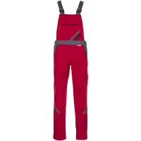 Planam Highline Damen Latzhose rot/schiefer/schwarz 54