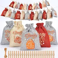 Sonstiges Adventskalender zum Befüllen Kinder Weihnachtskalender 24 Säckchen