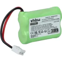 123accu Akku kompatibel mit Audioline DECT 7501, 7500 Plus, 7800, 7800B, 7500, 7500 Micro schnurlos Festnetz Telefon (400 mAh, 2,4 V, NiMH) Grün