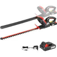 Walter Li-Ion Akku-Heckenschere 20V, 45cm Schnittlänge, inkl. Zusatzhandgriff für Komfortables Arbeiten, schneidet präzise und ordentlich, scharfes Metall Messer, für längere Gartenarbeit geeignet