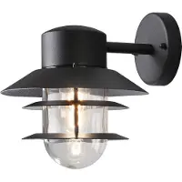Konstsmide Modena Wandleuchte schwarz lackiertes Aluminium, klares Glas 7310-750