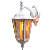 Konstsmide Firenze Down weiß lackiertes Aluminium, klares Glas 7212-250