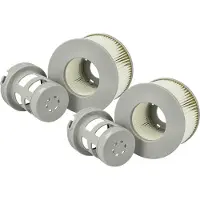 VHBW 2x Filterkartusche Ersatz für MSPA FD2089 für Swimmingpool, Filterpumpe - Wasserfilter Grau Weiß