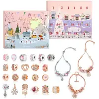 Merkloos Solidchoice – Adventskalender für Mädchen mit Perlen für Armbänder