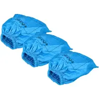 VHBW 3x Textilfilter kompatibel mit Lidl Parkside PNTS 1400 D1 - IAN 100131 Staubsauger, Nass-/Trockensauger - Stoffbeutel, Abwaschbar Blau