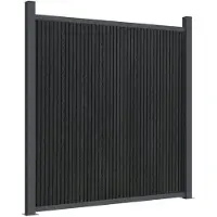 vidaXL Zaunelement Grau 1564x186 cm WPC