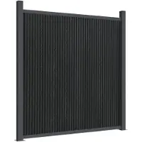 vidaXL Zaunelement Grau 1218x186 cm WPC